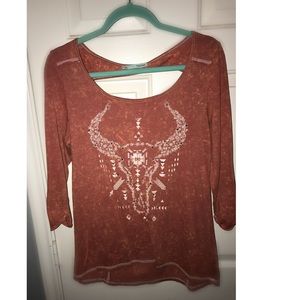 Maurice’s Orange 3/4 Shirt